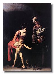 Madonna and St. Ann with child and serpent